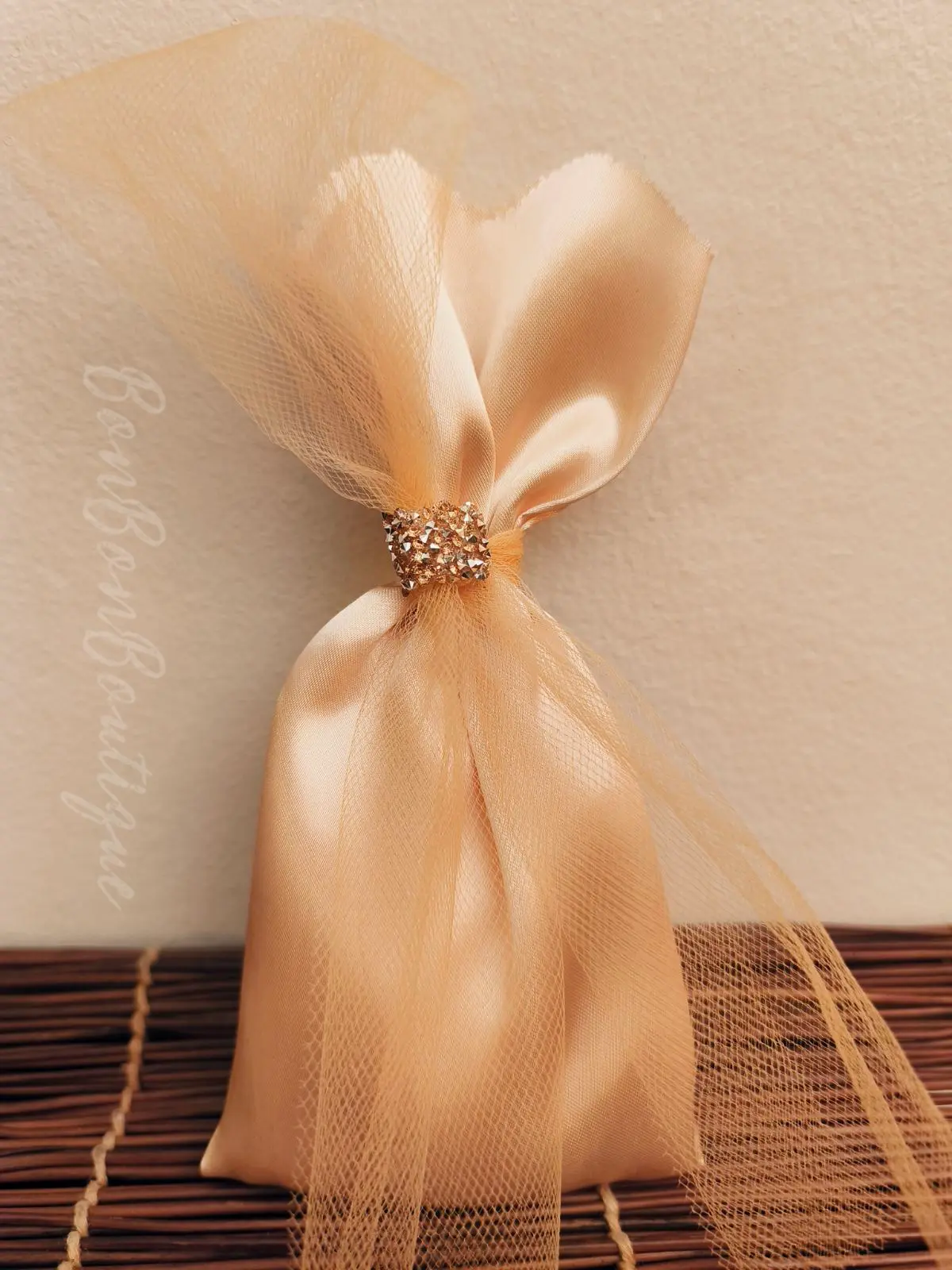 Bride's Veil (champagne) - μπομπονιέρες, Σαμπανιζέ, Χρυσό (1)