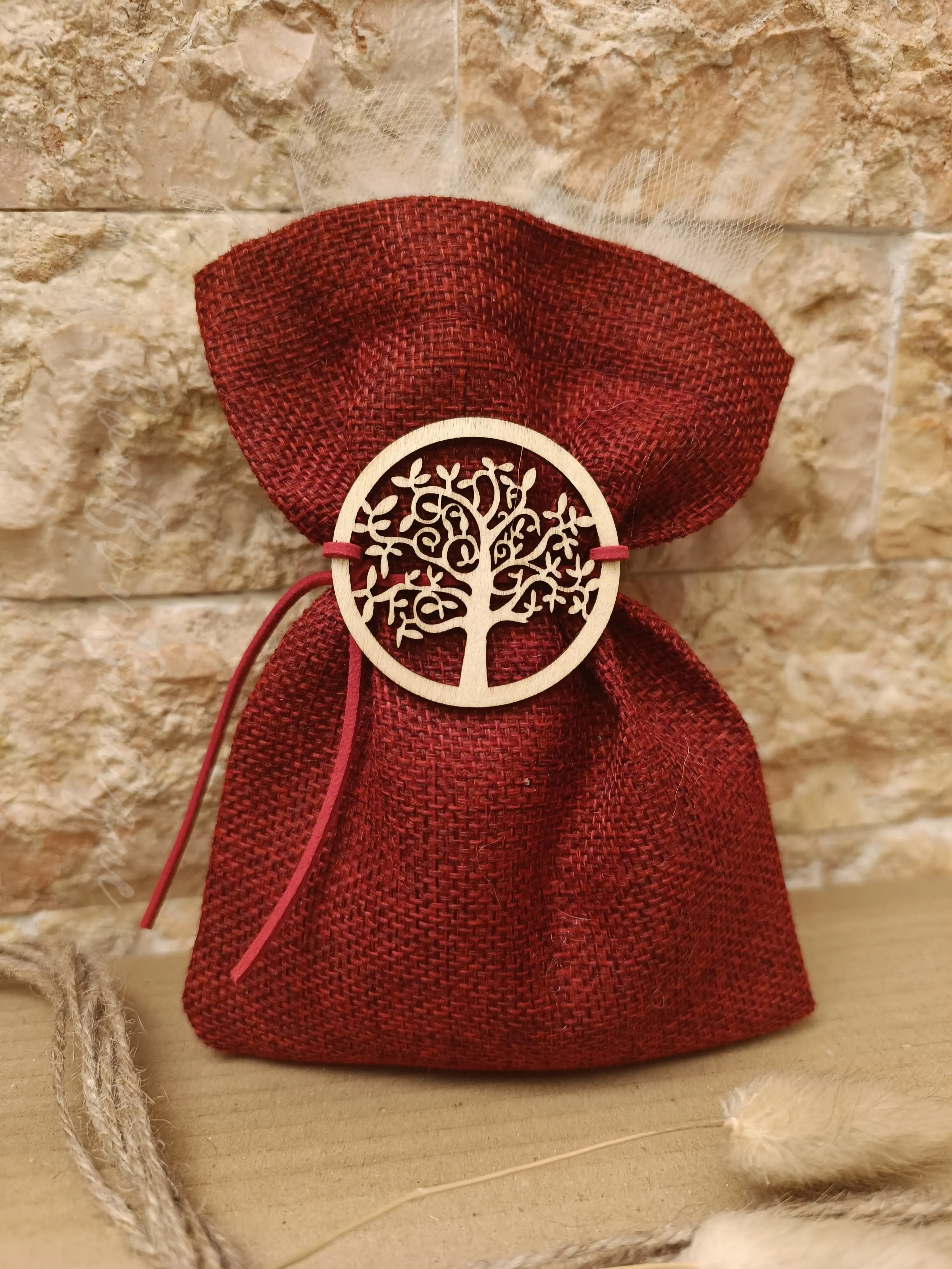 Scarlet Tree - μπομπονιέρες, Μπορντώ, Κόκκινο (1)