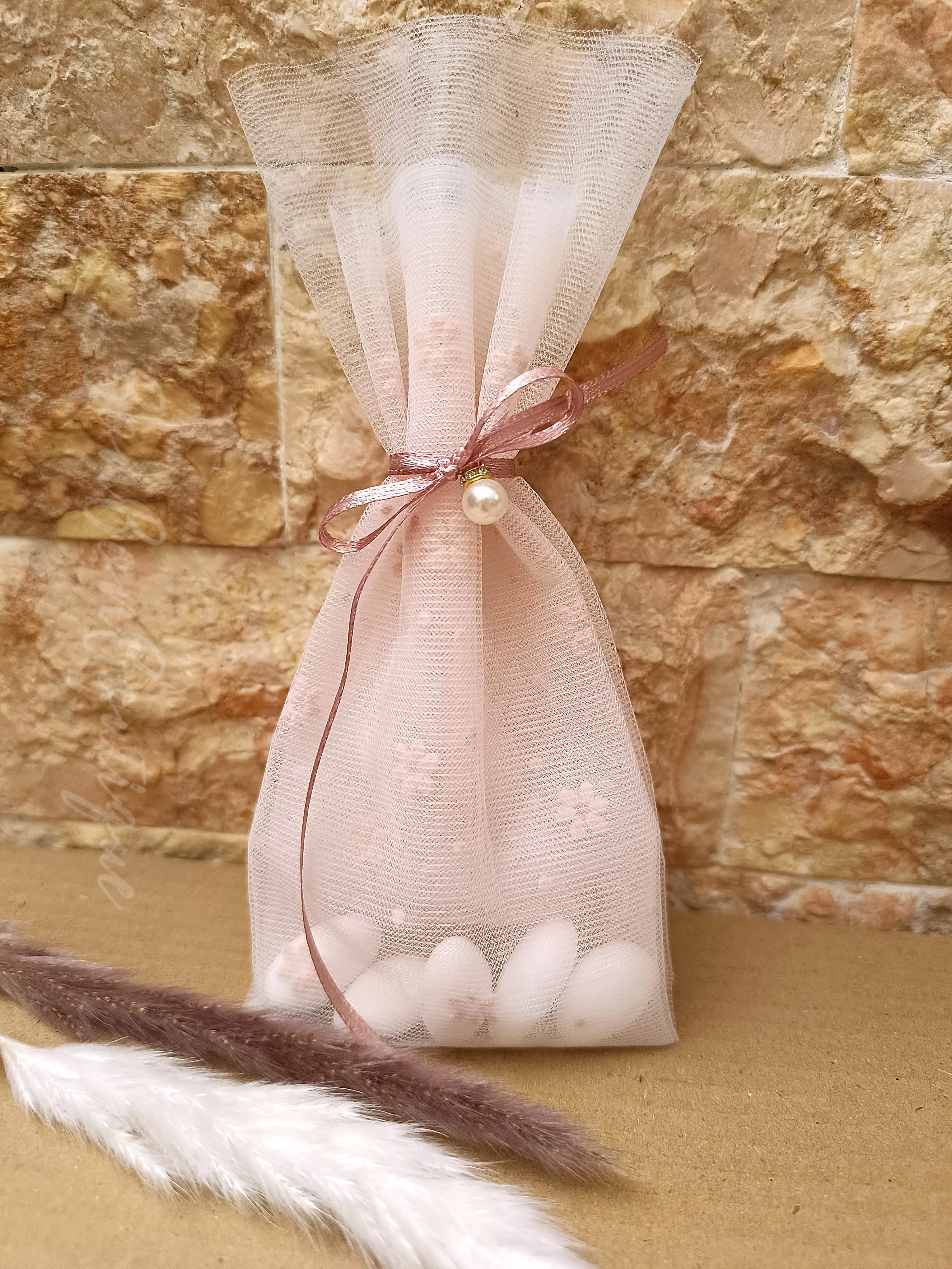 Sweety - μπομπονιέρες, Λευκό, Άσπρο, Ροζ, Σάπιο μήλο (1)