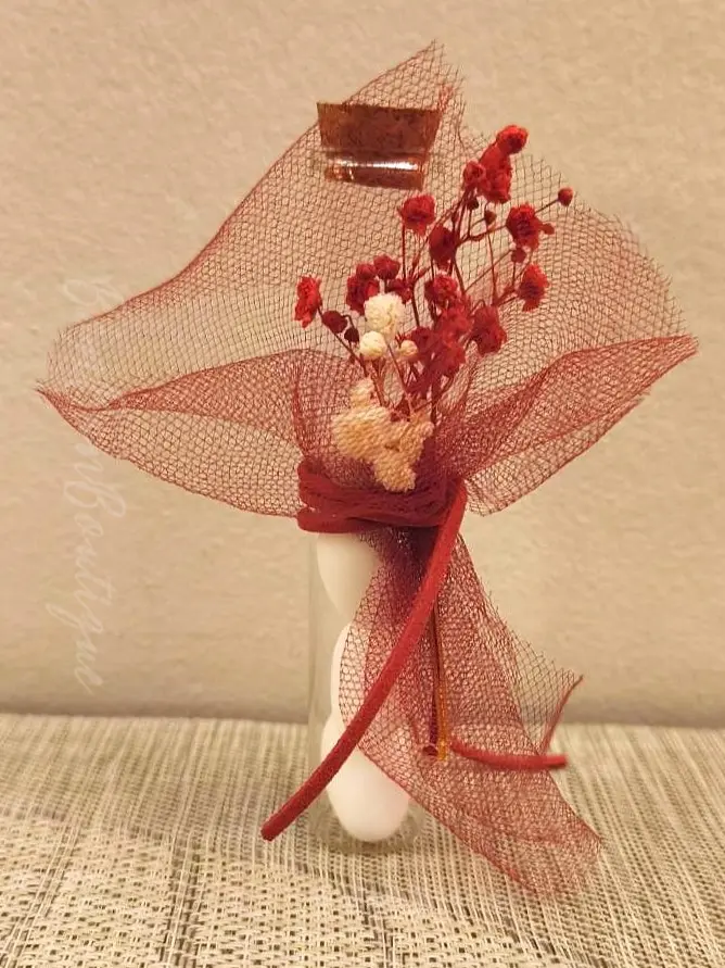 Red Bouquet - μπομπονιέρες, Κόκκινο, Μπορντώ (1)