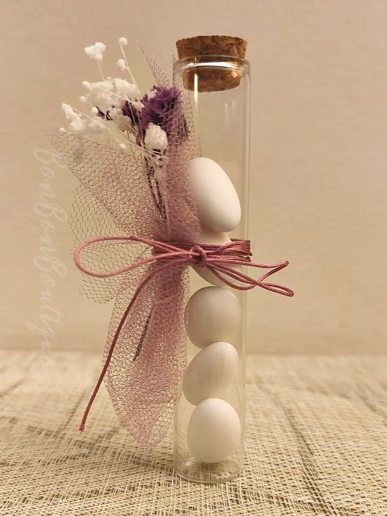 Purple Bouquet - μπομπονιέρες, Λιλά, Λευκό, Μωβ (1)
