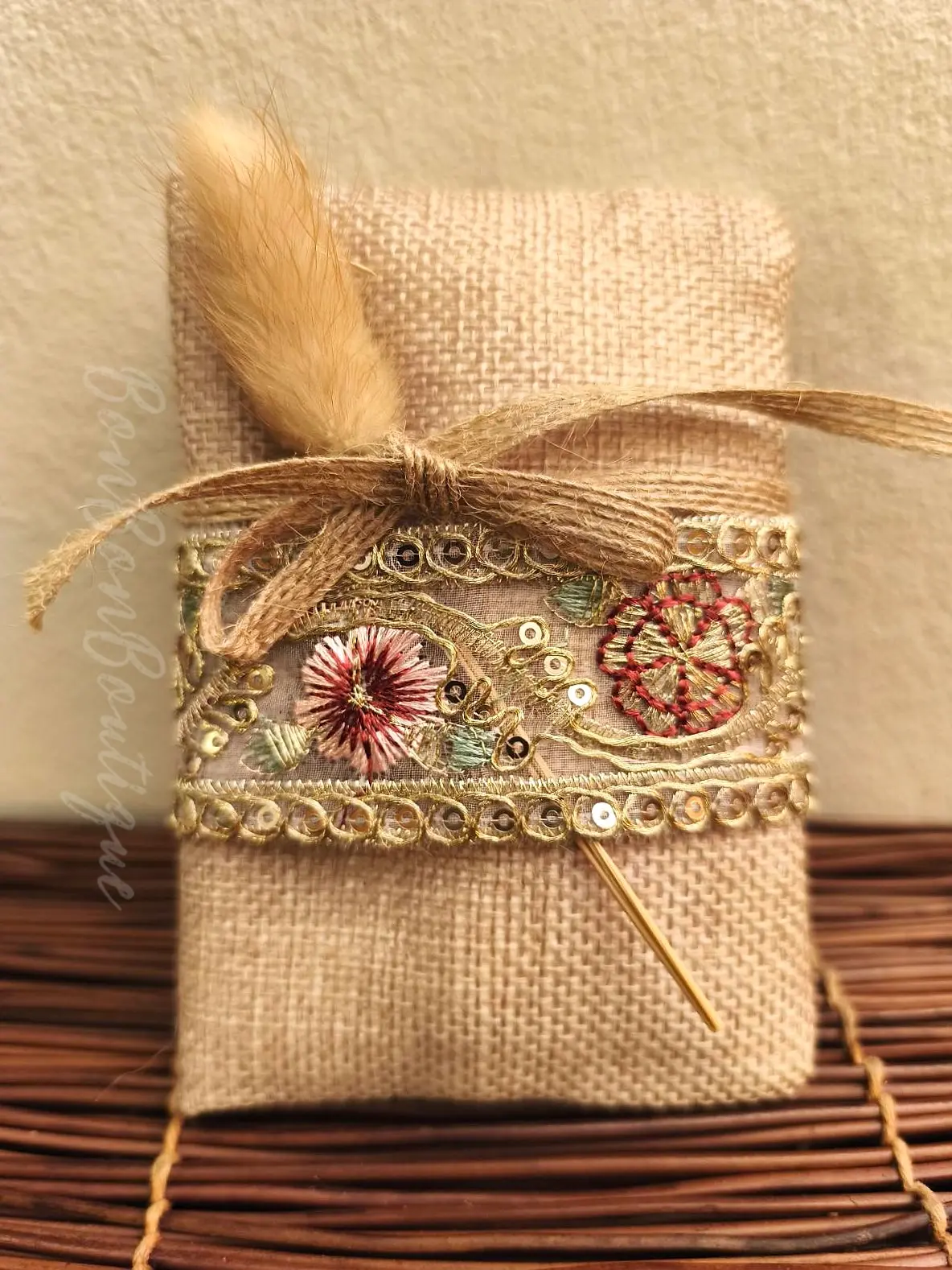 Vintage Pocket - μπομπονιέρες, Χρυσό, Μπεζ, Πολύχρωμο (1)